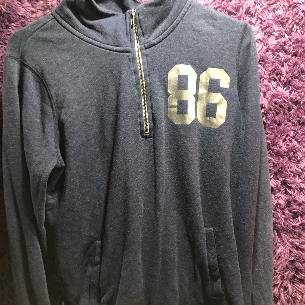 Pink: Half Zip Hoodie